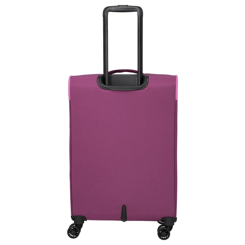 Travelite Corsiica - Set de trolley con 4 ruedas 4 piezas ampliable (pink)