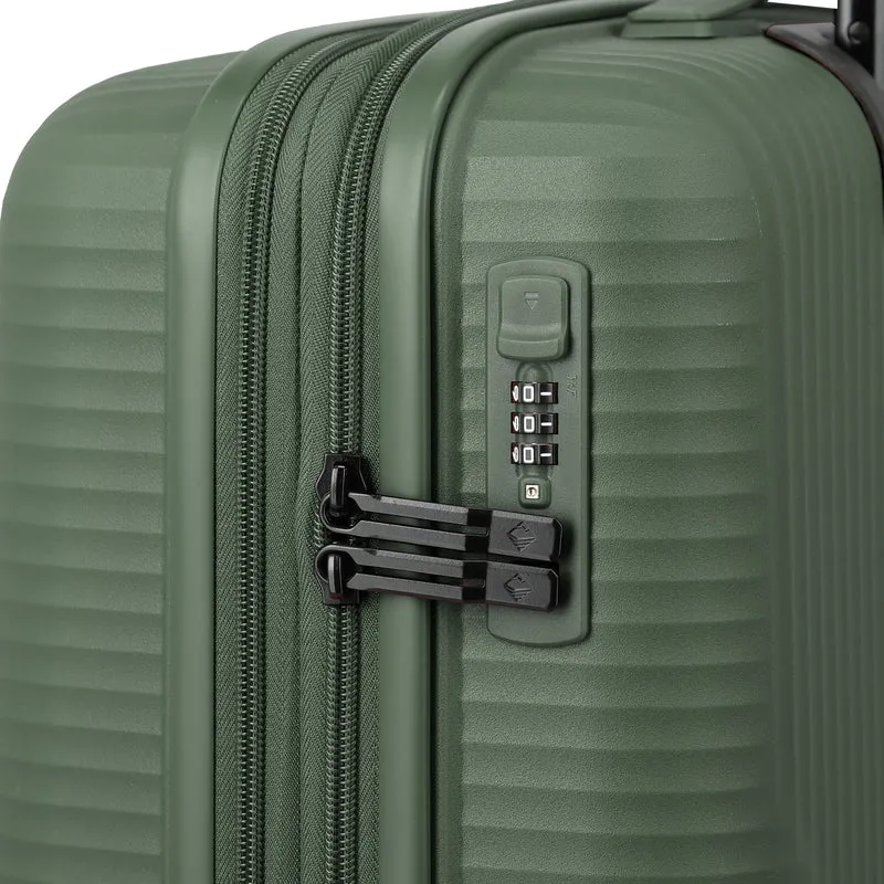 Travelite Air Stripe - Trolley de cabina S 55 cm expandible (green)