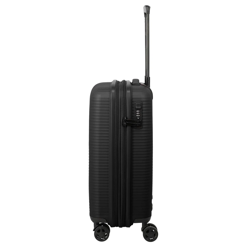 Travelite Air Stripe - Trolley de cabina S 4 ruedas 55 cm expandible (black)