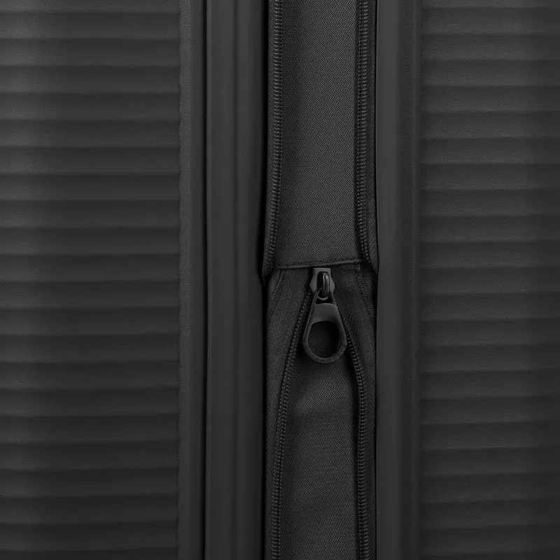 Travelite Air Stripe - Trolley de cabina S 4 ruedas 55 cm expandible (black)