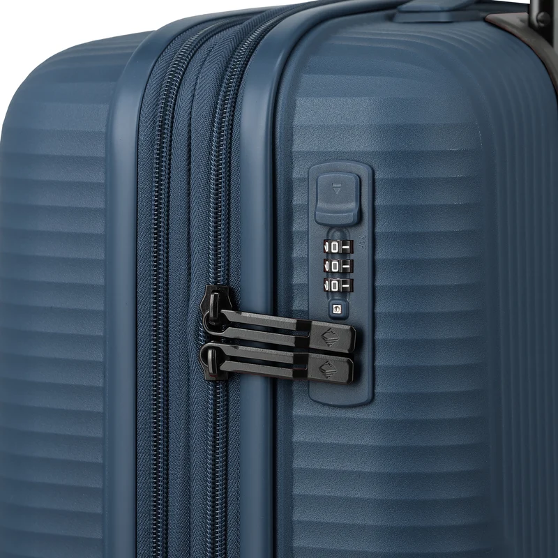 Travelite Air Stripe - Trolley de cabina S 4 ruedas 55 cm expandible (navy)