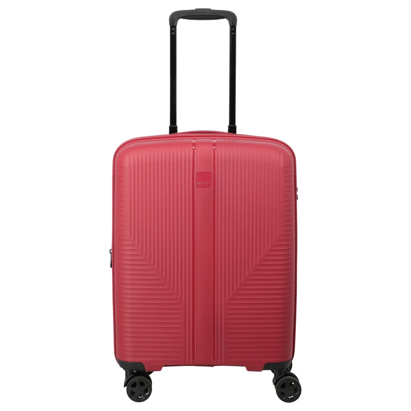 Travelite Air Stripe - Trolley de cabina S 4 ruedas 55 cm expandible (red)