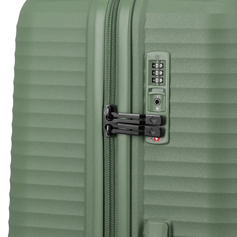 Travelite Air Stripe - Set de trolley con 4 ruedas 3 piezas (green)