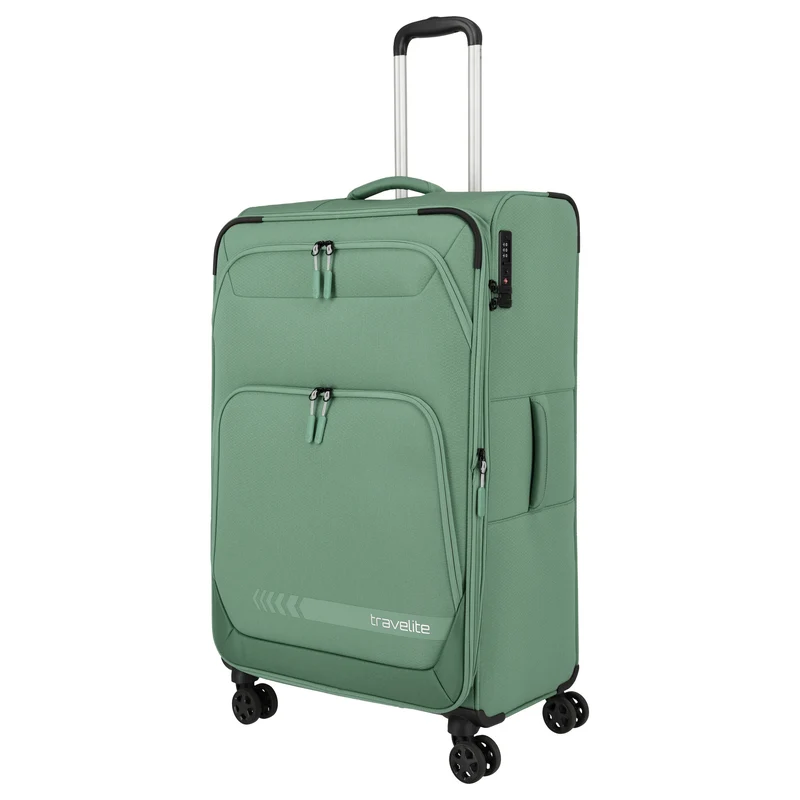 Travelite Kick Off - Trolley de 4 ruedas L 78 cm expandible (Sage Green)