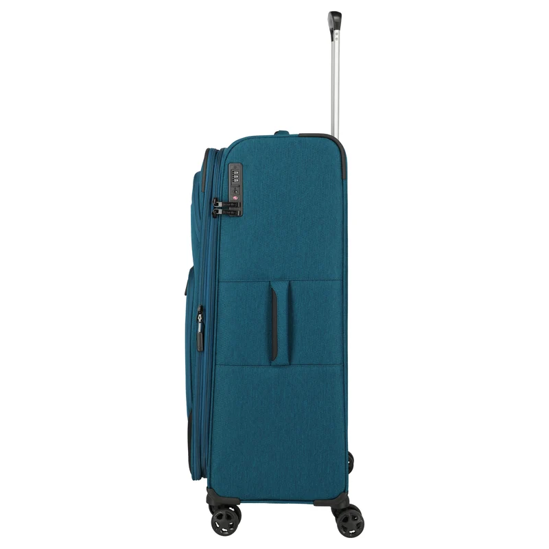 Travelite Kick Off - Trolley de 4 ruedas L 78 cm expandible (petrol)