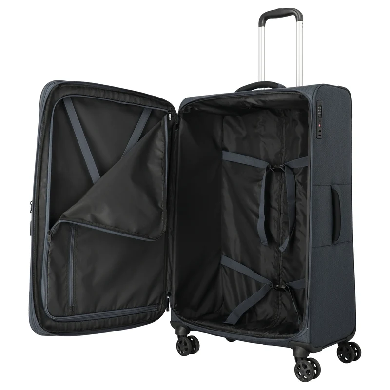 Travelite Kick Off - Trolley de 4 ruedas L 78 cm expandible (d'anthracite)