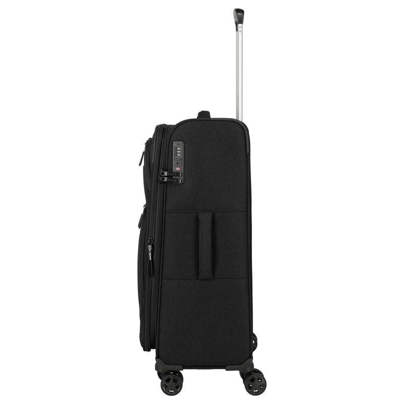 Travelite Kick Off - Trolley de 4 ruedas M 67 cm expandible (black)