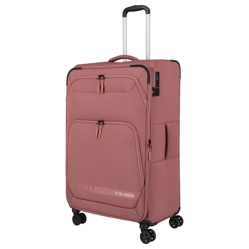 Travelite Kick Off - Trolley de 4 ruedas L 78 cm expandible (blush)