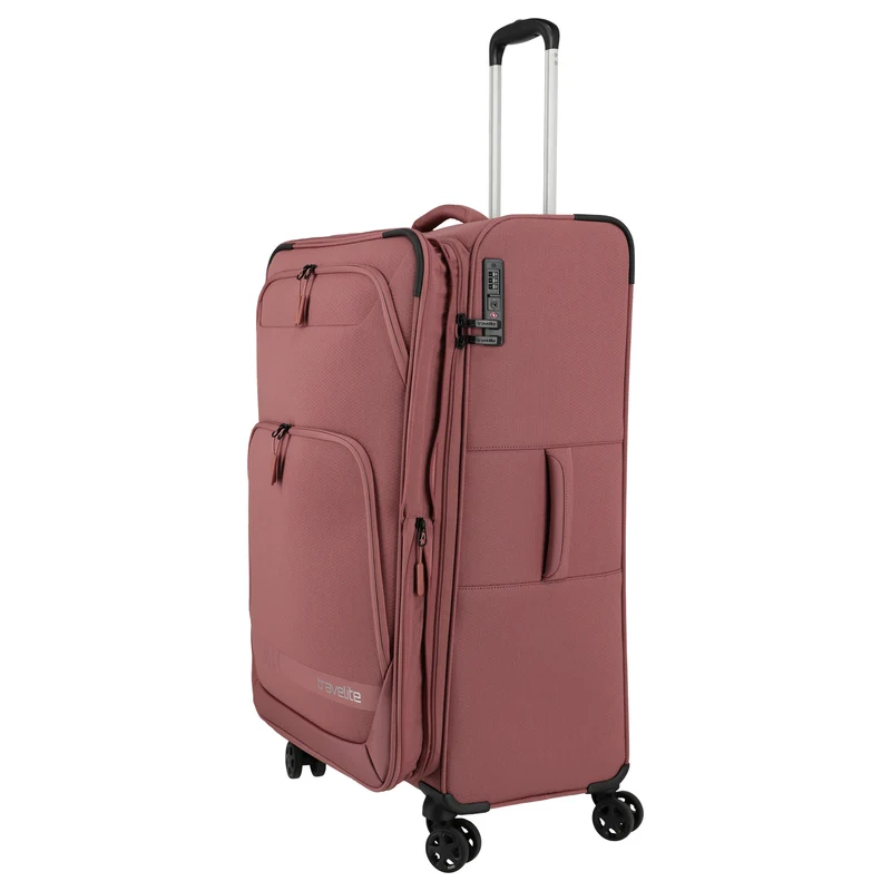 Travelite Kick Off - Trolley de 4 ruedas L 78 cm expandible (blush)