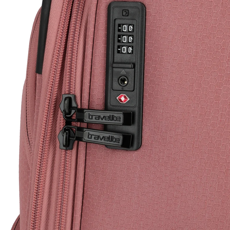 Travelite Kick Off - Trolley de 4 ruedas L 78 cm expandible (blush)
