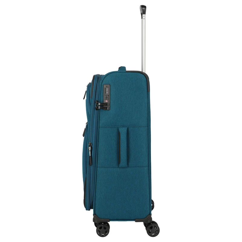 Travelite Kick Off - Trolley de 4 ruedas M 67 cm expandible (petrol)