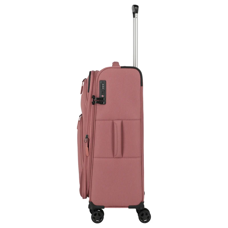 Travelite Kick Off - Trolley de 4 ruedas M 67 cm expandible (blush)