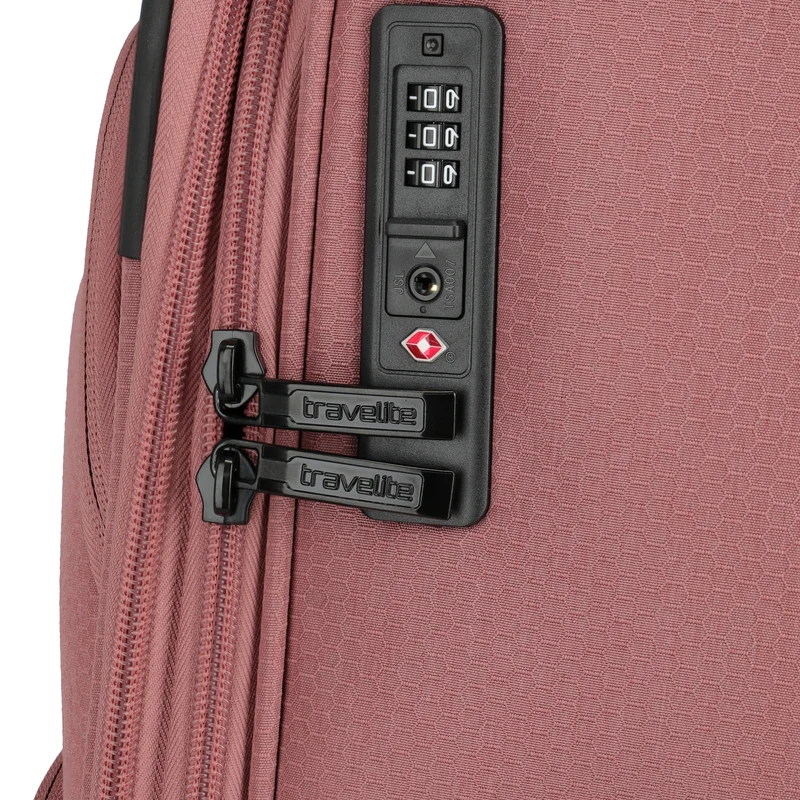 Travelite Kick Off - Trolley de 4 ruedas M 67 cm expandible (blush)