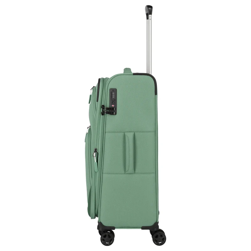 Travelite Kick Off - Trolley de 4 ruedas M 67 cm expandible (Sage Green)