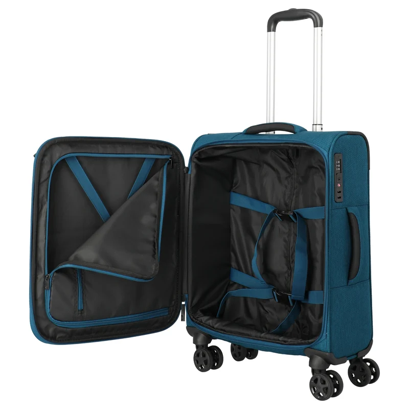 Travelite Kick Off - Trolley de cabina con 4 ruedas S 55 cm (petrol)