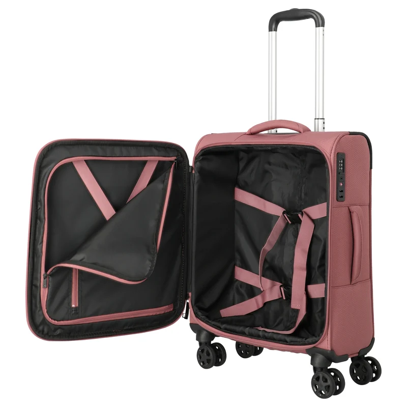 Travelite Kick Off - Trolley de cabina con 4 ruedas S 55 cm (blush)