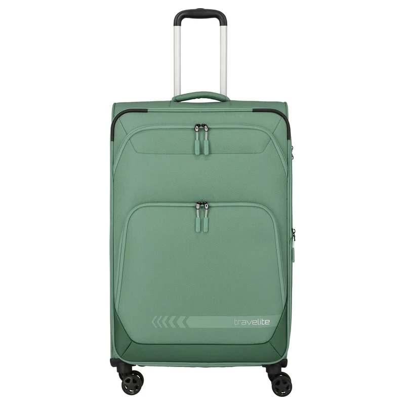 Travelite Kick Off - Juego de trolley con 4 ruedas 3 piezas (Sage Green)