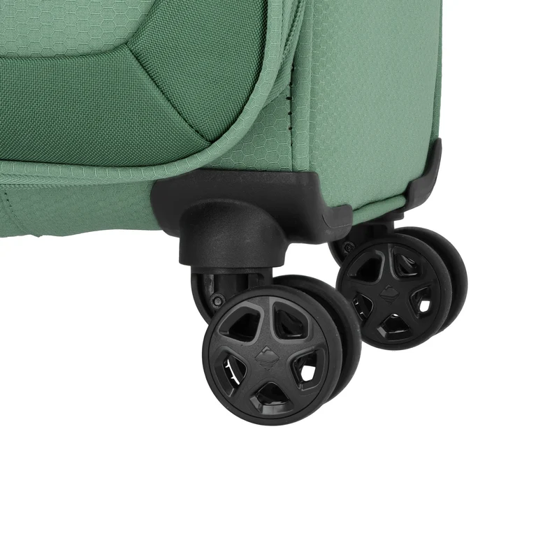Travelite Kick Off - Juego de trolley con 4 ruedas 3 piezas (Sage Green)