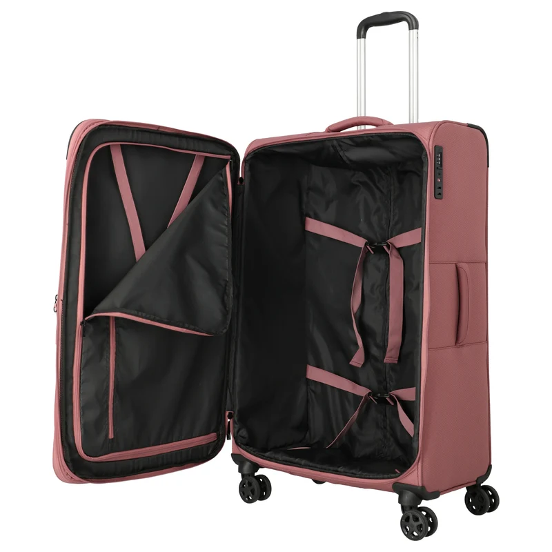 Travelite Kick Off - Set de trolley con 4 ruedas 3 piezas (blush)
