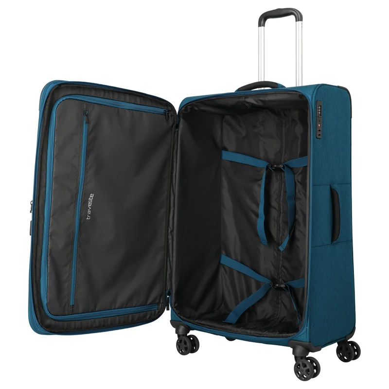 Travelite Kick Off - Trolley con 4 ruedas Set 3 piezas (petrol)