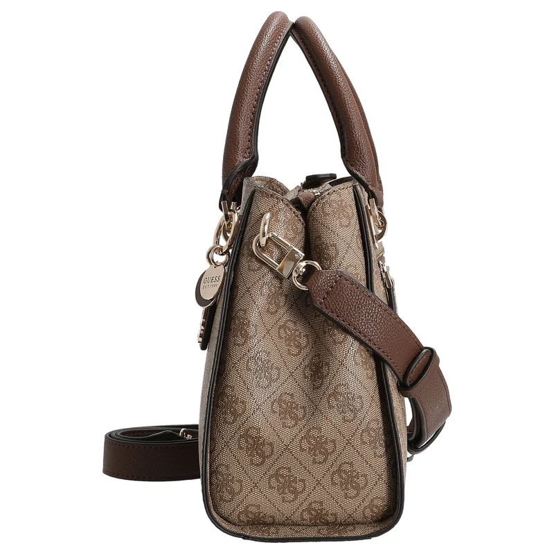 Guess Noelle II - Bolso de mano 31,5 cm (latte logo/marrón)