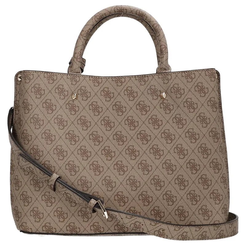 Guess Meridian II Girlfriend - Bolso de mano 30 cm (latte logo)
