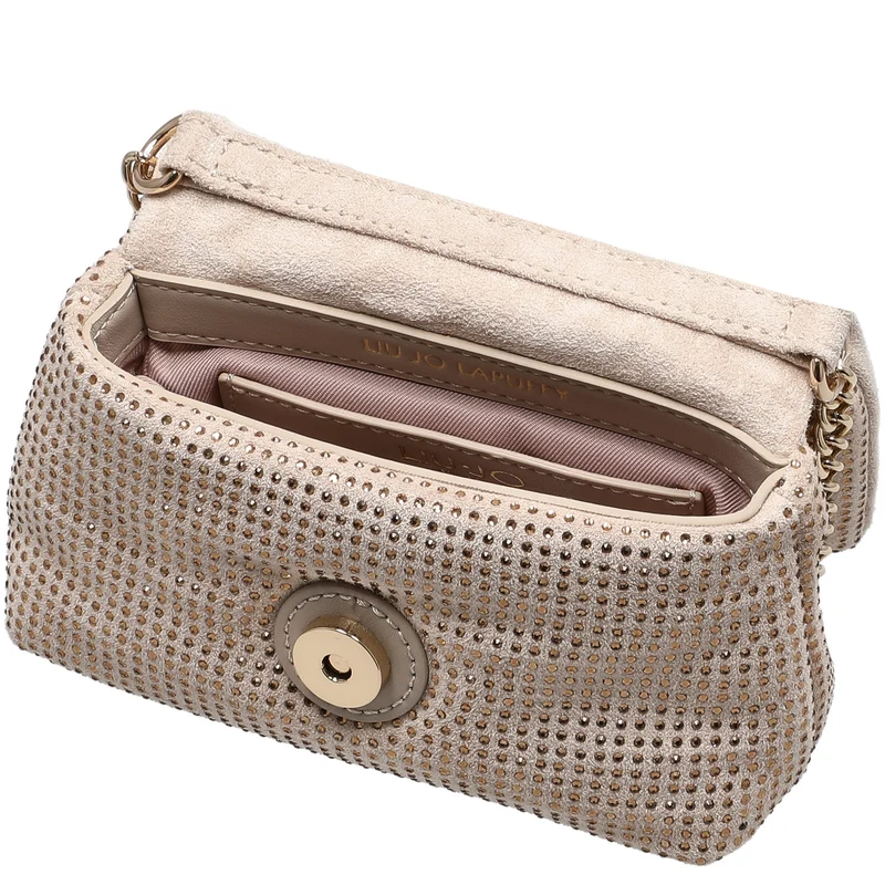 Liu Jo Lapuffy - Bolso bandolera XS 14 cm (neutro/brass gold)