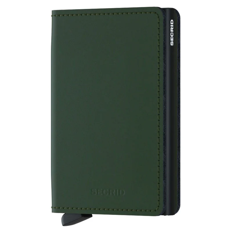 Secrid Matte Slimwallet - Cartera RFID 6.8 cm (green-black)