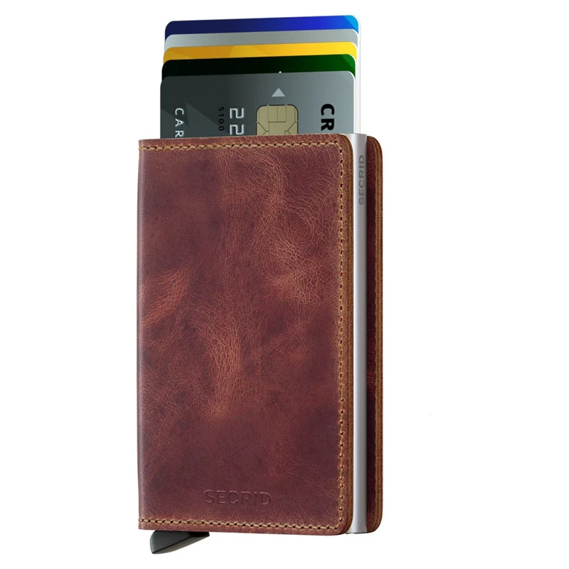 Secrid Vintage Slimwallet - Cartera RFID 6.8 cm (brown)