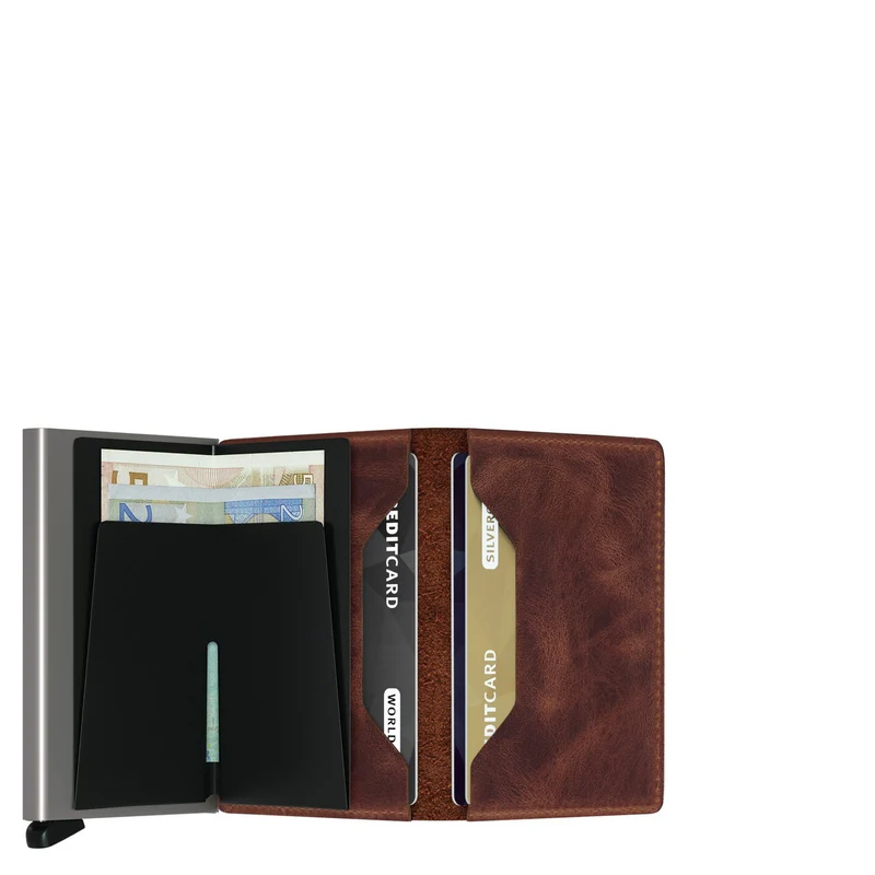 Secrid Vintage Slimwallet - Cartera RFID 6.8 cm (brown)