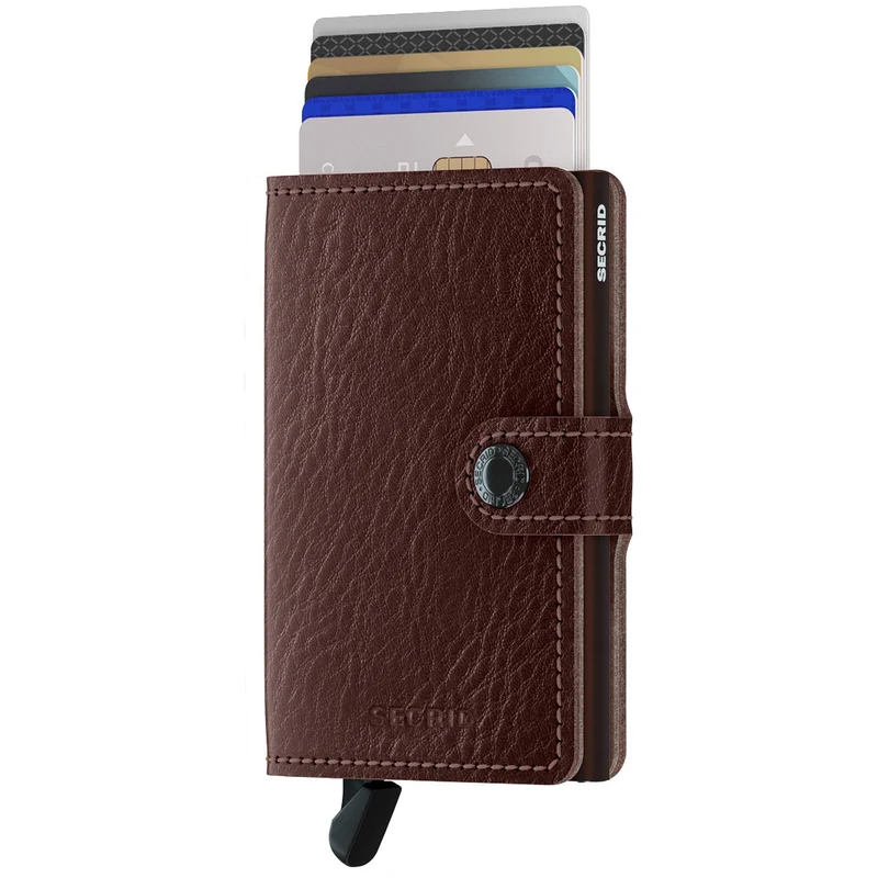 Secrid Vegetable Tanned Miniwallet - Cartera RFID 6.5 cm (espresso-brown)