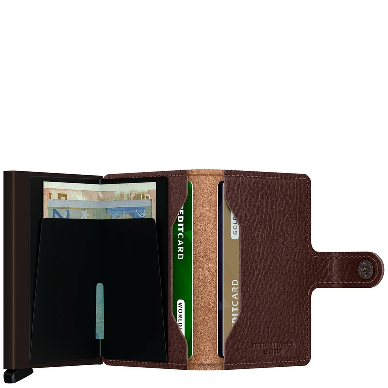 Secrid Vegetable Tanned Miniwallet - Cartera RFID 6.5 cm (espresso-brown)
