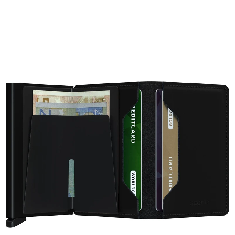 Secrid Matte Slimwallet - Cartera RFID 6.8 cm (black)