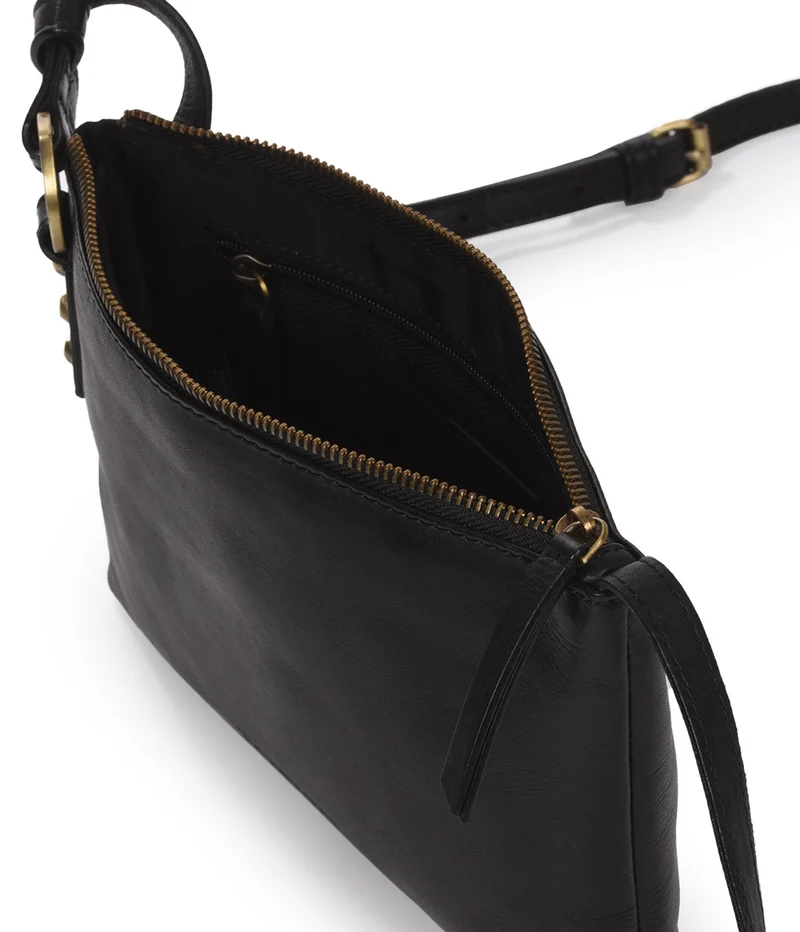 Bandolera pequeña de piel THB Slim