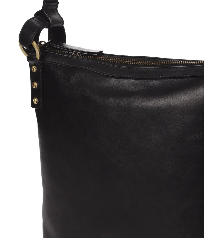 Bandolera grande de piel THB Slim