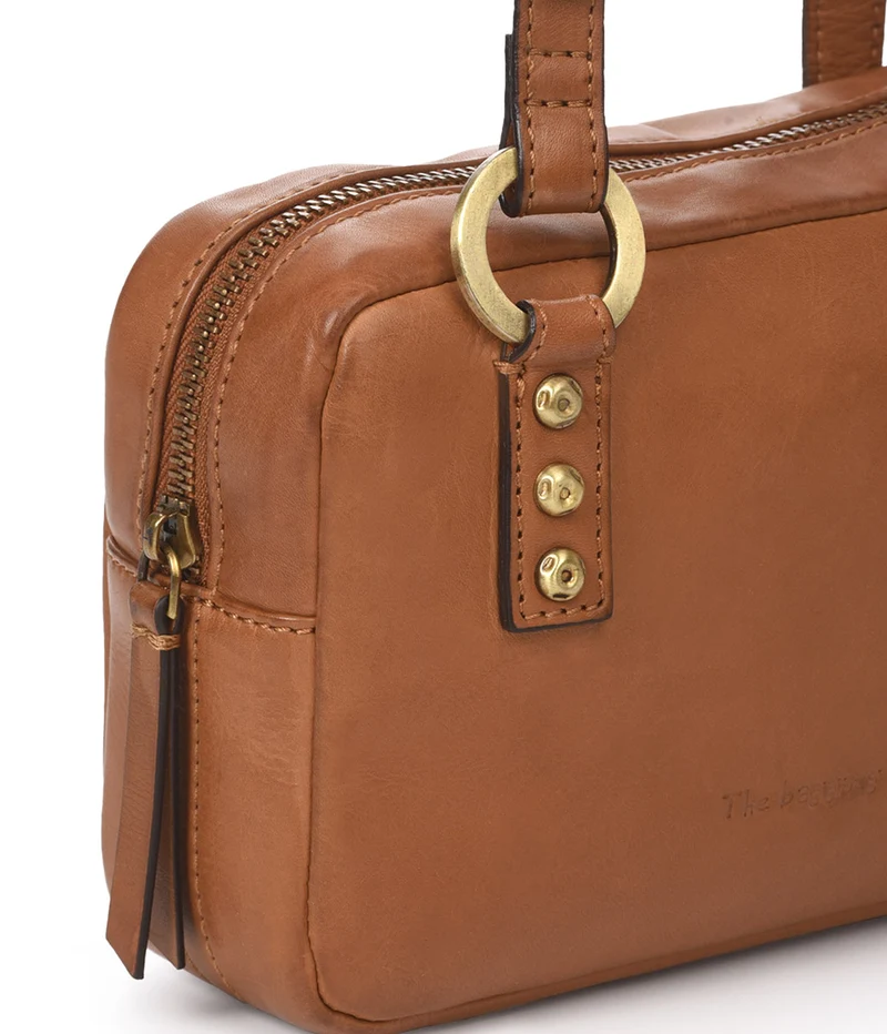 Bandolera mediana de piel THB Slim