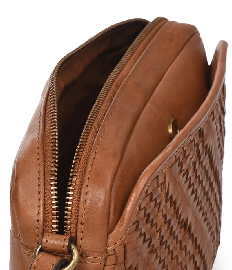 Bandolera de piel THB Plait