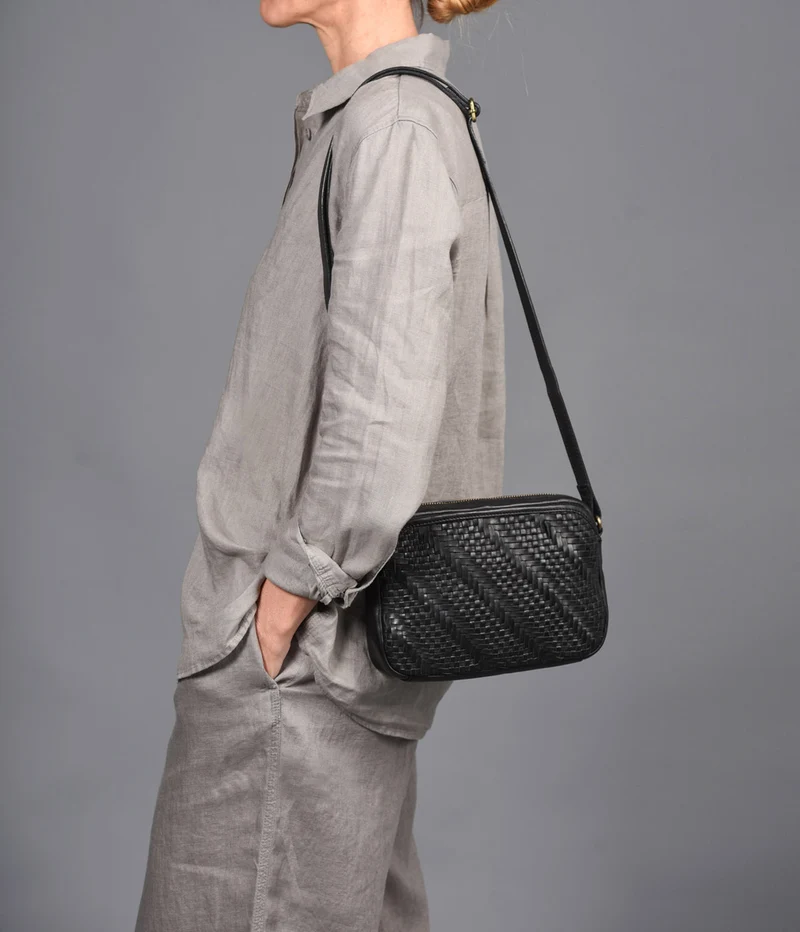 Bandolera de piel THB Plait