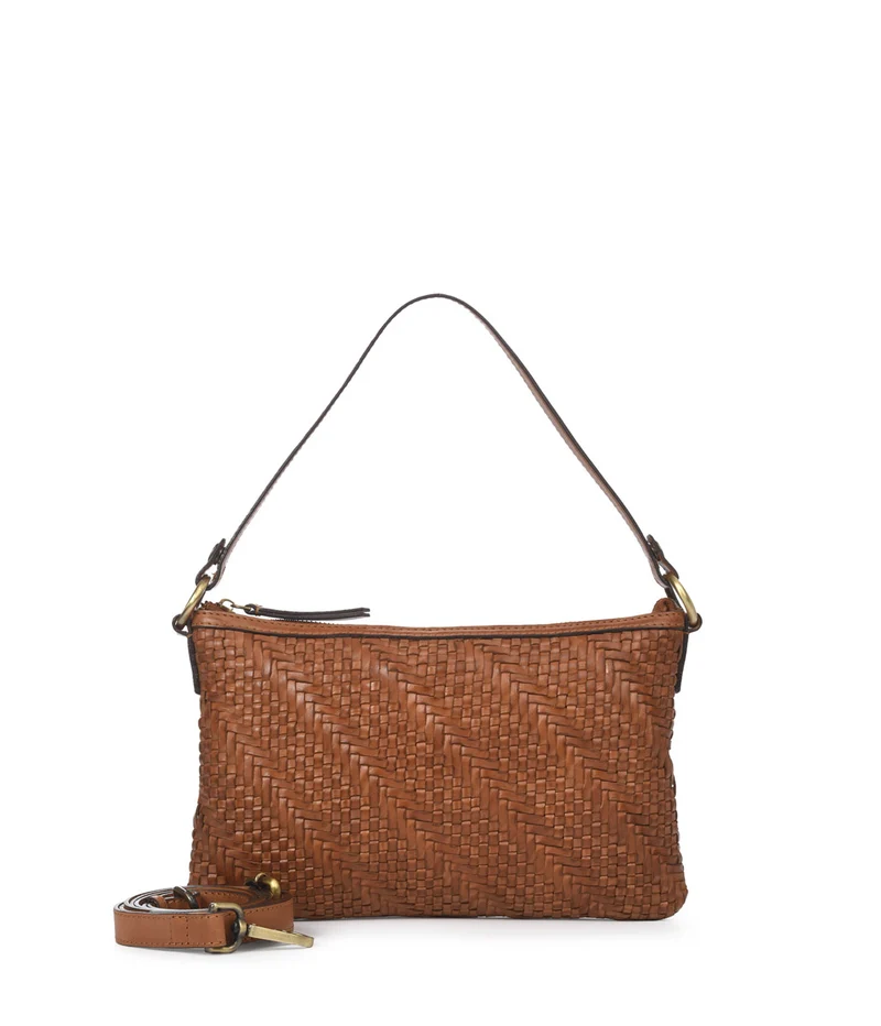 Bolso de hombro de piel THB Plait