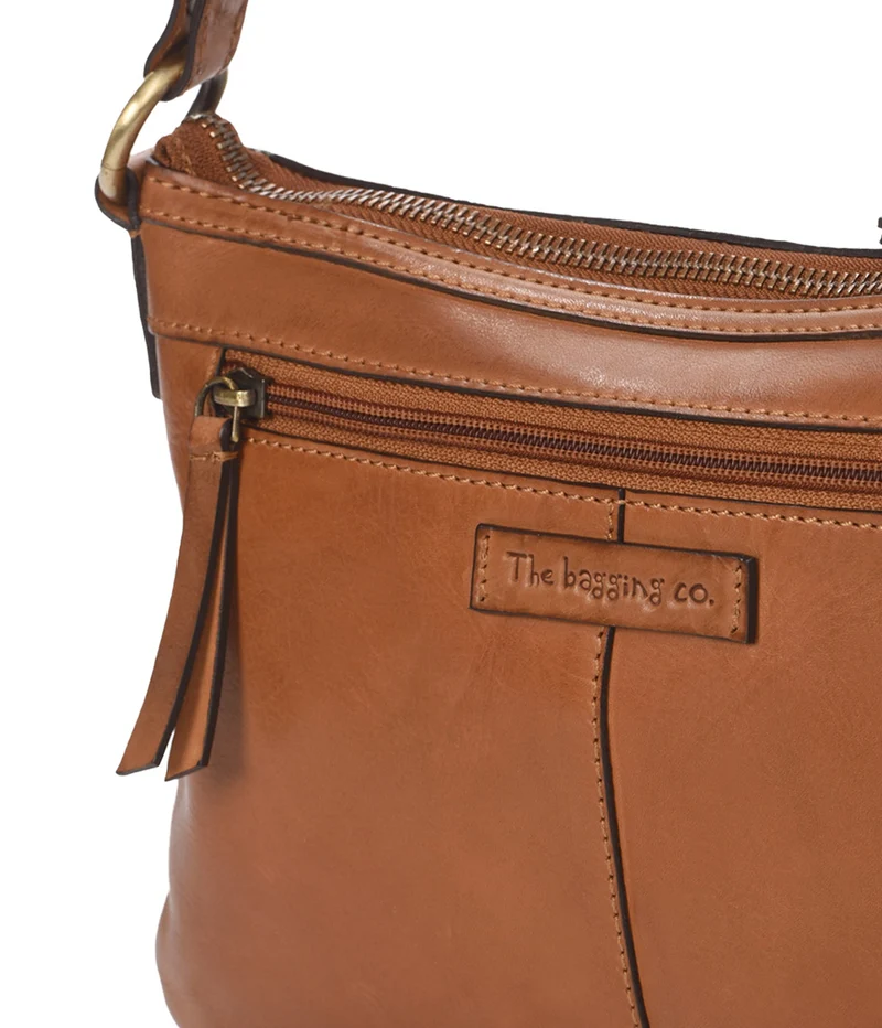 Bolso de hombro de piel THB Plait