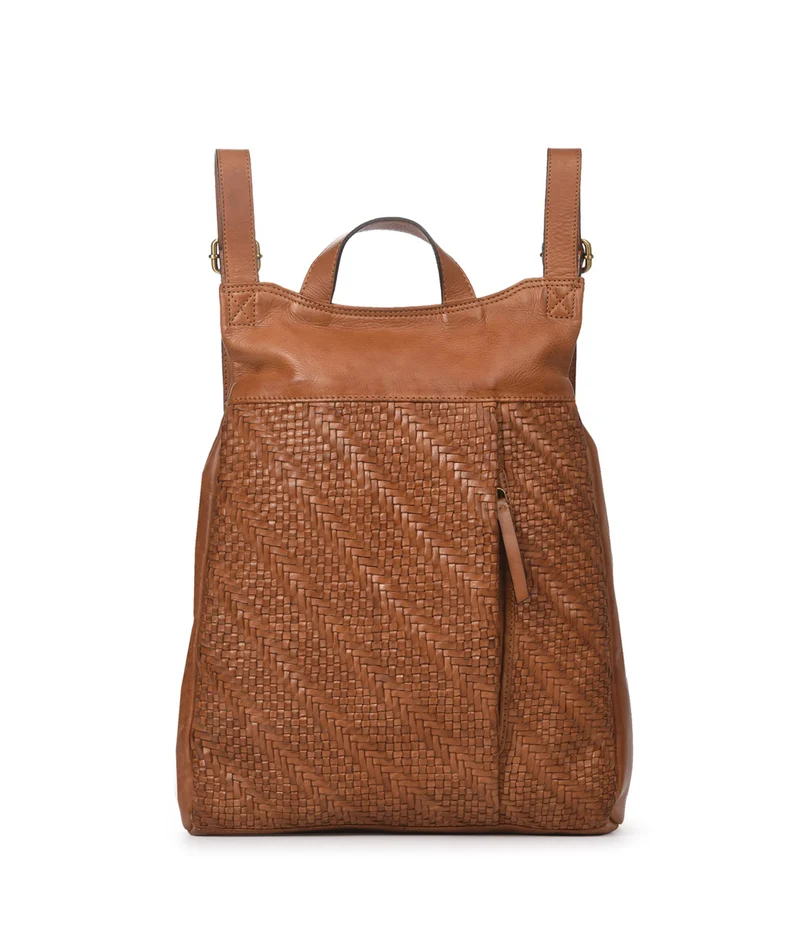 Mochila antirrobo de piel THB Plait