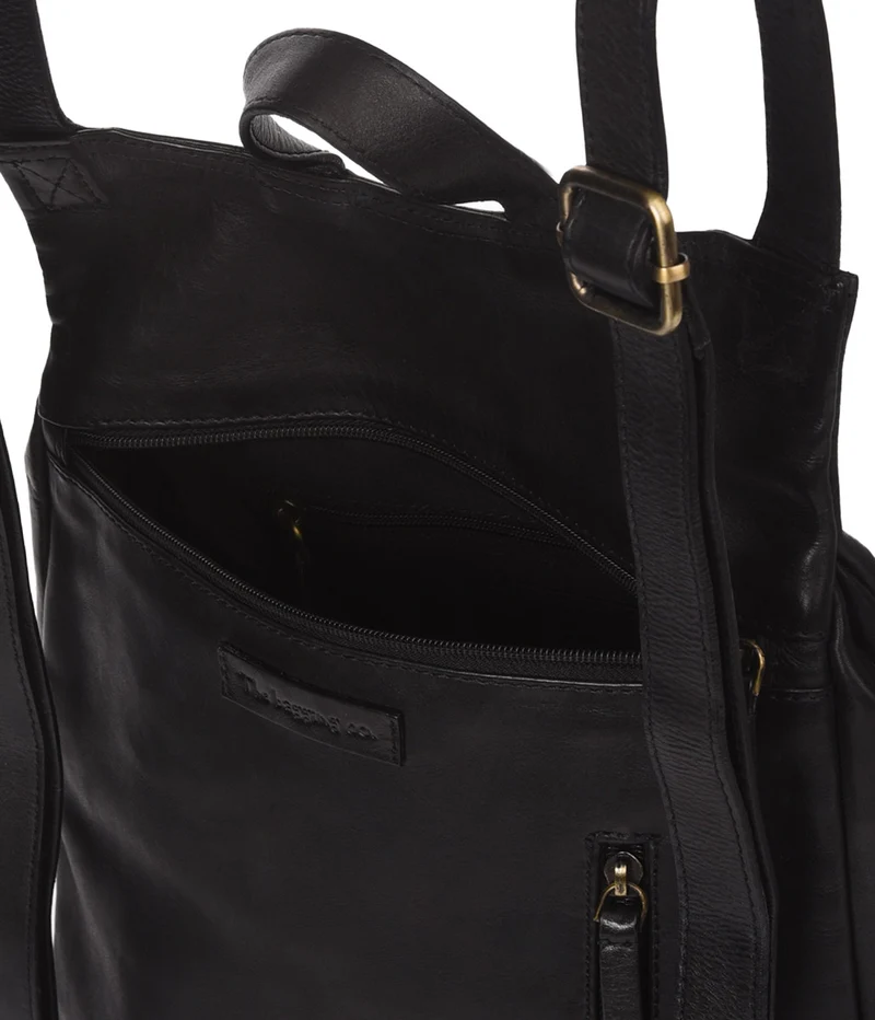 Mochila antirrobo de piel THB Plait