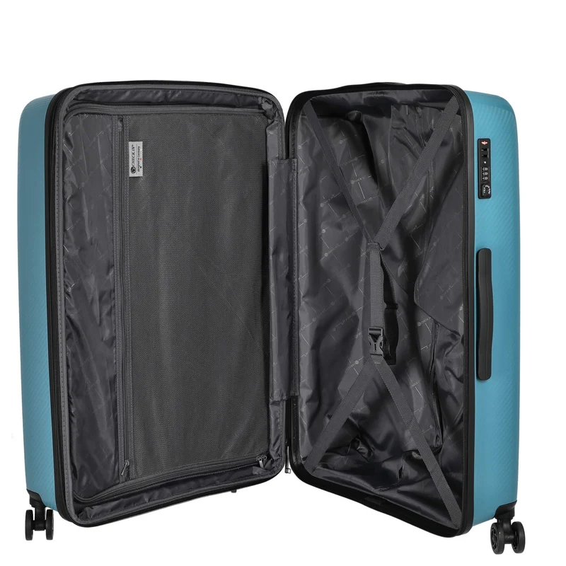 CHECK.IN St. Louis - Trolley de 4 ruedas 77 cm expandible (petrol)