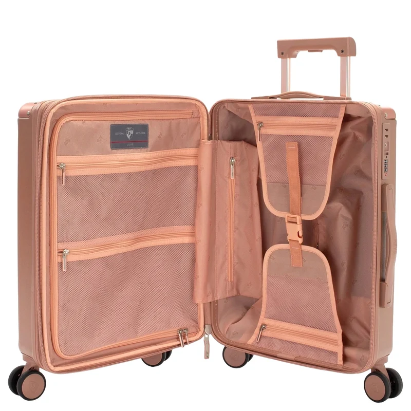 Heys Luxe - Trolley de cabina S 53 cm expandible (rose gold)