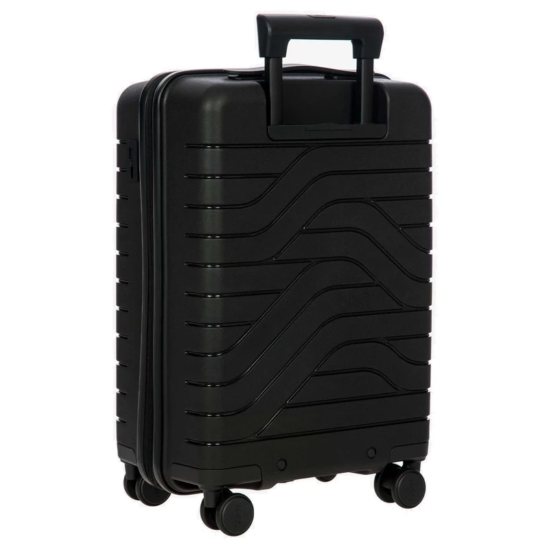 Brics BY Ulisse - Trolley de cabina con 4 ruedas y bolsillo delantero 55 cm expandible USB (black, 55 cm (Vortasche))