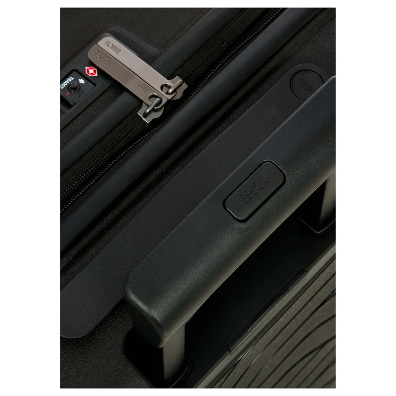 Brics BY Ulisse - Trolley de cabina con 4 ruedas y bolsillo delantero 55 cm expandible USB (black, 55 cm (Vortasche))
