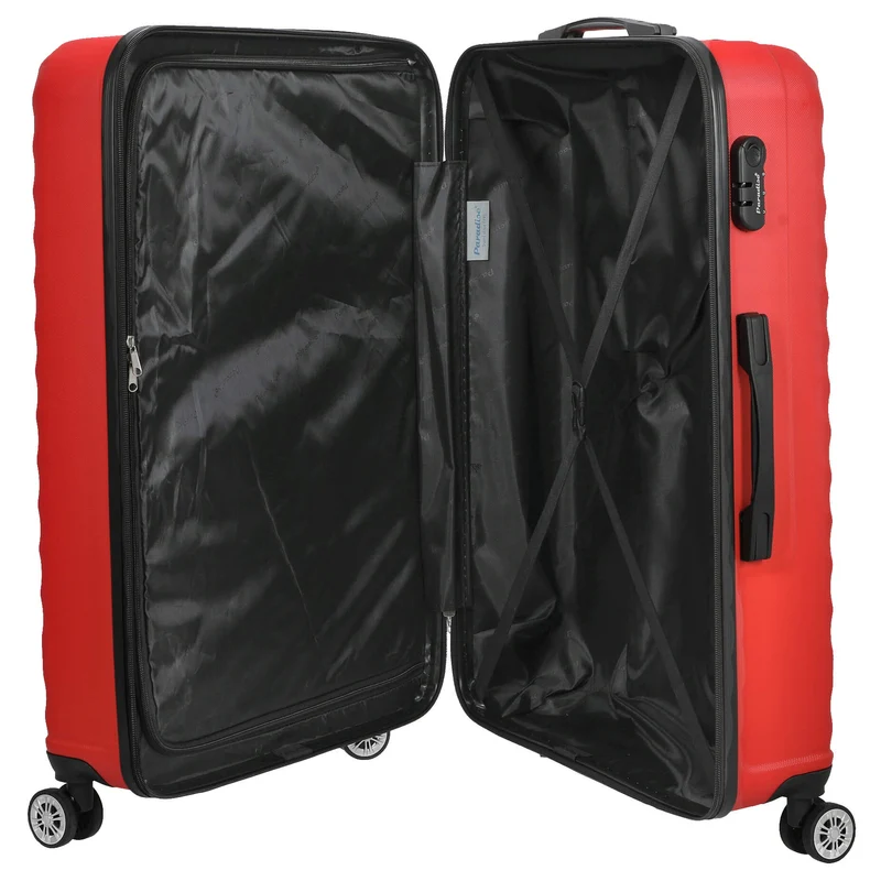 Paradise by CHECK.IN Kingston - Set de trolley con 4 ruedas 3 piezas (rot)