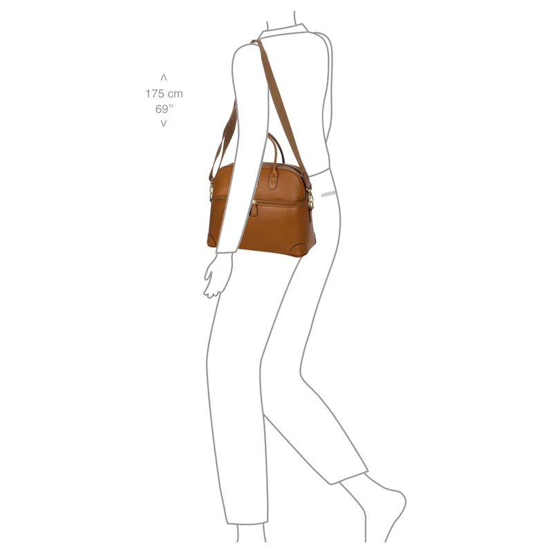 Brics Life Pelle - Neceser 35 cm (tan leather)