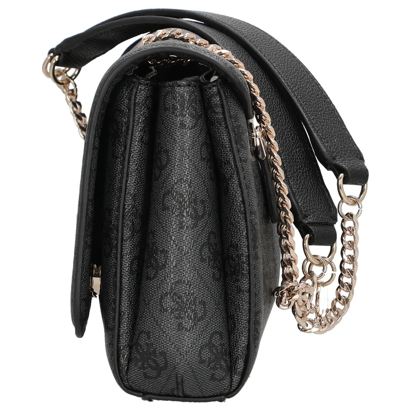 Guess Noelle II Convertible Xbody Flap - Bolso bandolera 24 cm (coal logo)