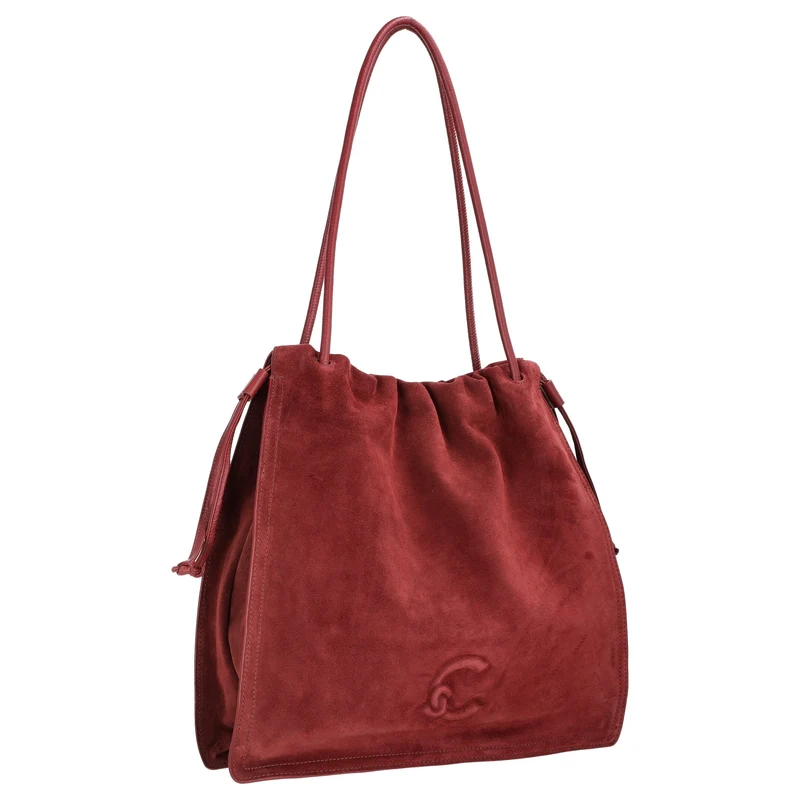 Coccinelle Dulse Suede - Bolso saco 40 cm (ribes)